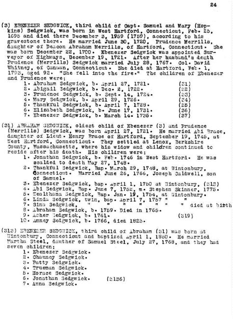 SEDGWICK.ORG - A Genealogy of the Sedgwick Family in America since 1635 - page 24