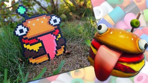 FORTNITE BURGER With HAMA BEADS Perler Bead Art Hama Beads Pearl