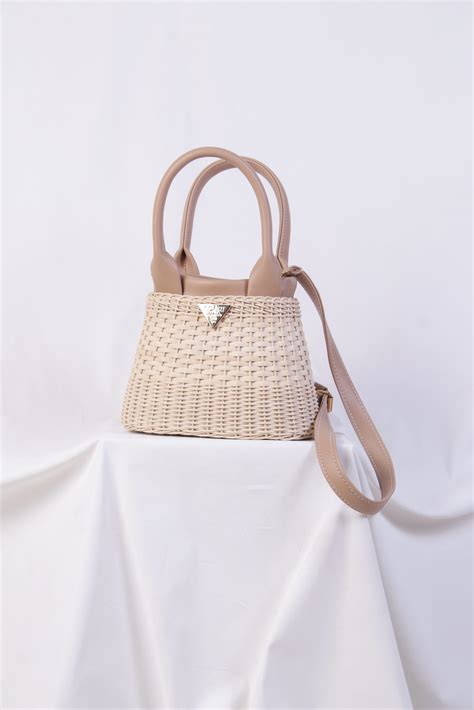 SEVILLANA Rotin Bag Nude Soart