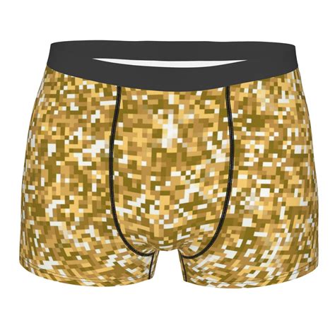 Lukts Glitter Gold Men S Underwear Covered Waistband Boxer Briefs