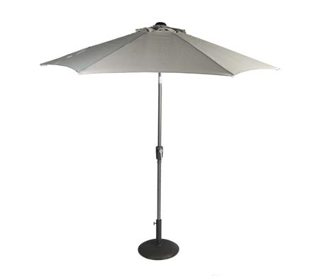 Supremo Riviera Deluxe Crank Parasol M French Grey Burleydam