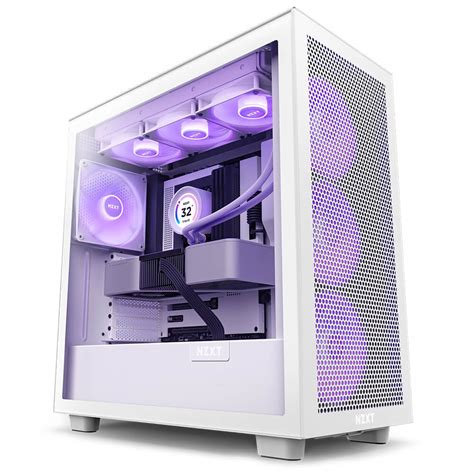 Nzxt H7 Flow Rgb Matte White Atx Mid Tower With Rgb Fans Giá Tốt