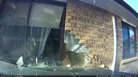 Dashcam Footage Shows Speeding Drunk Driver Crashing Into House Abc News