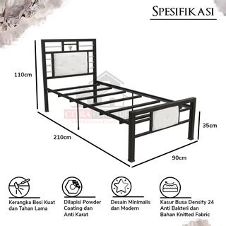 Jual Citra Furniture Shumo Ranjang Besi Minimalis Divan Besi Rangka