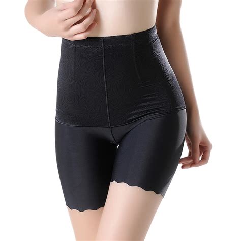 Zuimimi Women Ice Silk Body Shaper Seamless Cool Control Panties High Waist Corset Boyshort