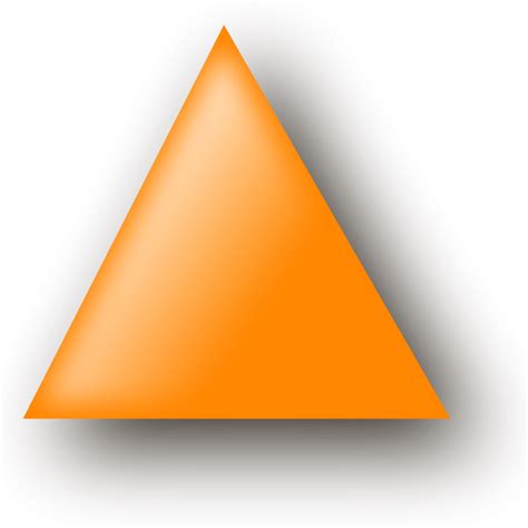 Free Clip Art Orange Triangle By Nlyl