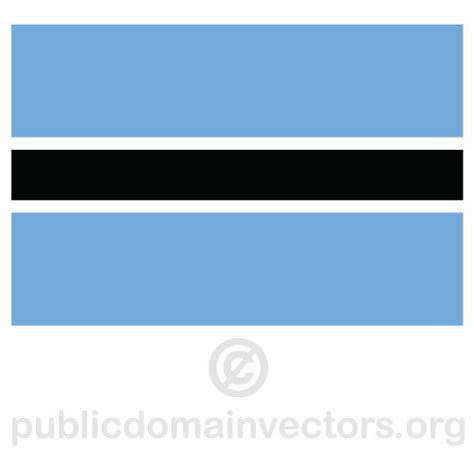 Botswana Vector Flag Public Domain Vectors