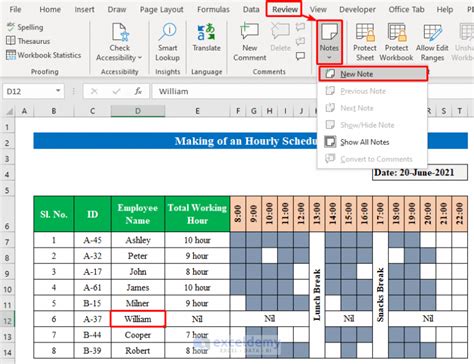 How To Make An Hourly Schedule In Excel With Easy Steps