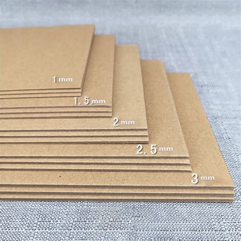 A4 A3 Chipboard Sheets Brown Kraft Cardboard For Scrapbooking And Picture Frame Backing 1mm 2mm