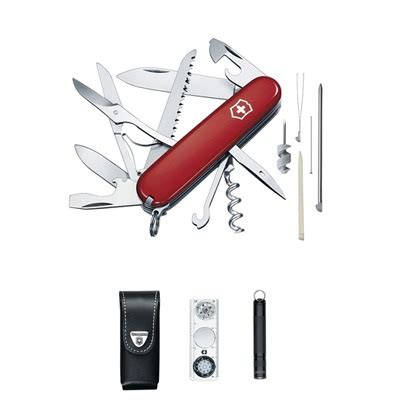 Victorinox Swiss Army Traveler Set Pocket Knife Red Being Like