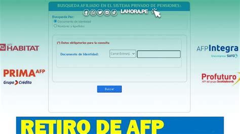 Consulta Retiro AFP Integra 2023 PLATAFORMA CONSULTA DNI Diario