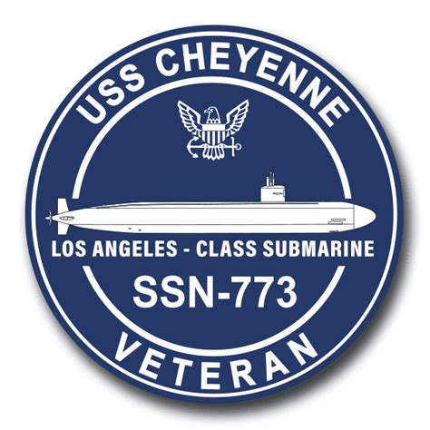 Uss Cheyenne Ssn Silhouette Veteran Decal Us Navy Submarine