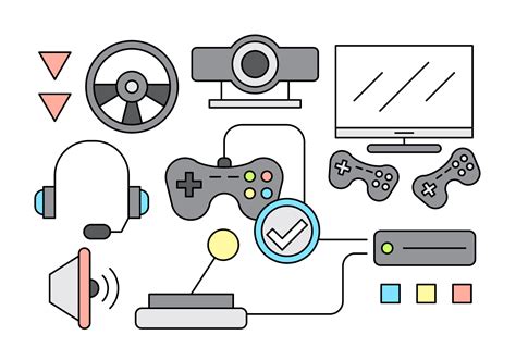 Gaming Icons 150149 Vector Art at Vecteezy