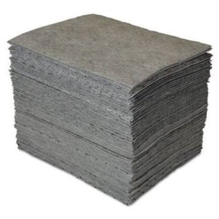 NPS SPILL CONTROL LLC RyZun Universal Sorbent Pads Gray Medium Weight