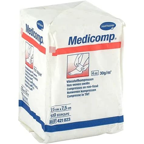 Gaaskompres Medicomp 7 5 X 7 5 Cm 4 Laags Plastimed