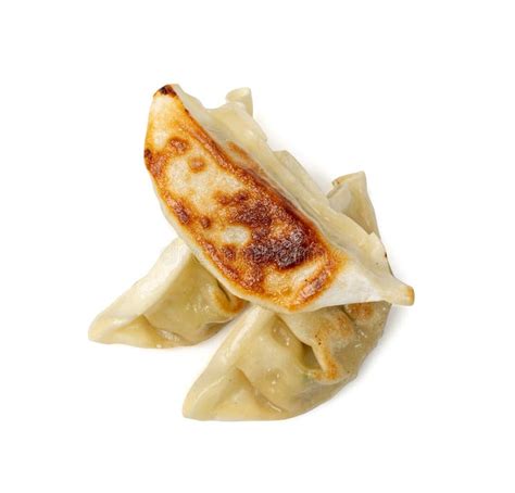 Gyoza Chinese Dumplings Isolated Fried Vegetable Jiaozi Chicken Momo