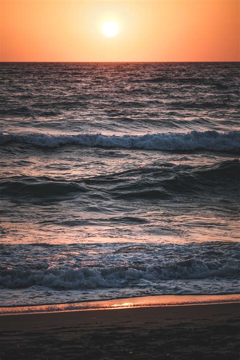 Sunset At Sea Wallpaper 4000x6000