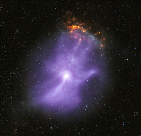 NASA X-ray telescopes reveal the 'bones' of a ghostly cosmic hand