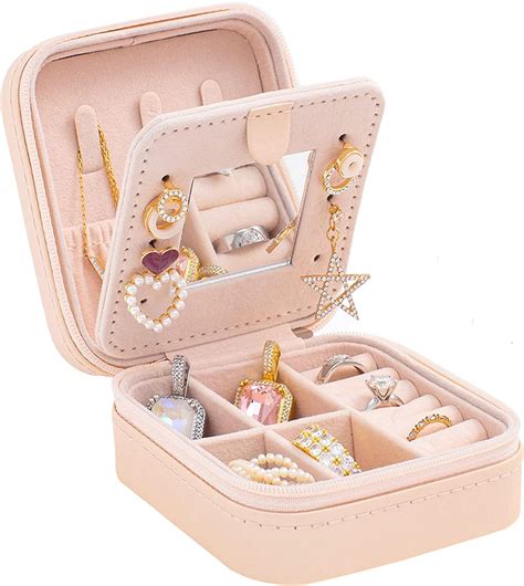 Amazon Kelofon Travel Jewelry Case And Organizer With Mirror