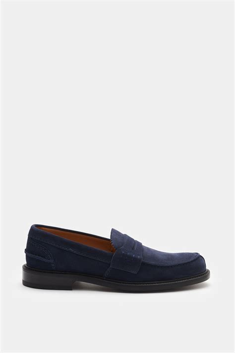 Kiton Penny Loafers Navy Braun Hamburg