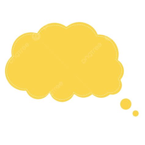 Dialog Bubble Clipart Vector, Vector Yellow Cloud Bubble Dialog, Yellow, Flaky Clouds, Bubble ...