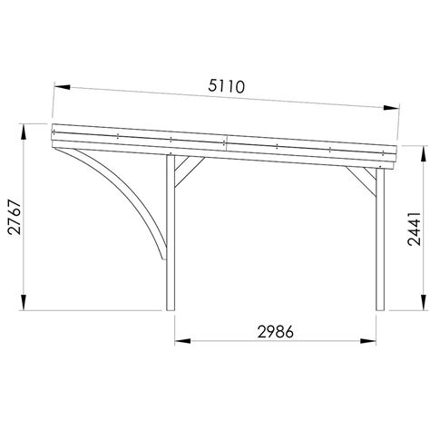 Carport 2 Voitures Victor Modern 29 2 M2 Bricorama