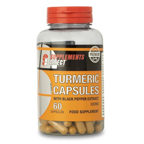 Turmeric Capsules (with Black Pepper) | Supplements Direct