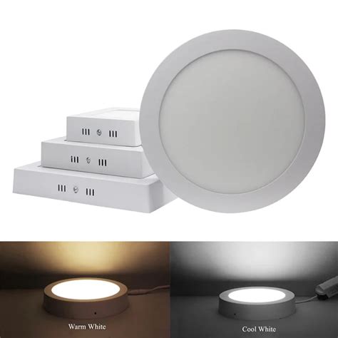 LED Panel Light 6W 12W 18W Surface Mounted LED Ceiling Lights AC90 265V