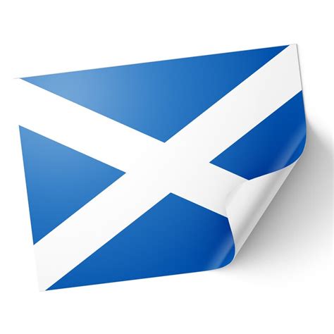 20 X Scotland Scottish St Andrews Flag Stickers Rectangle Event Laptop Travel Party 8.5xm X 5 ...