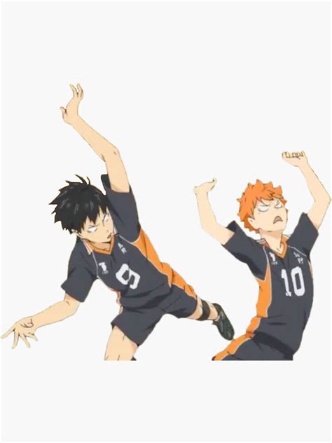 Kageyama And Hinata Haikyu Sticker Sticker For Sale By Iitzjasmin