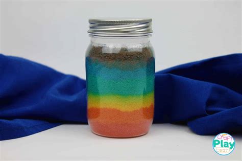 Rainbow in a Jar Art Project - Craft Play Learn