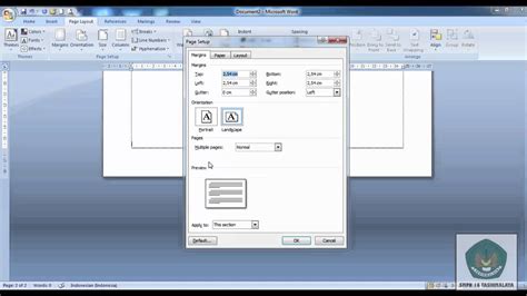 Membuat Landscape Dan Portrait Dalam Satu File Materi Belajar Online