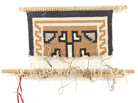 Lot Navajo Native American Loom W Partially Woven Rug