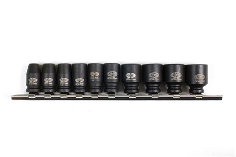 Набор ударных головок 1/4" 10 пр., 5-14 мм, на линейке LICOTA (ASA-21001)