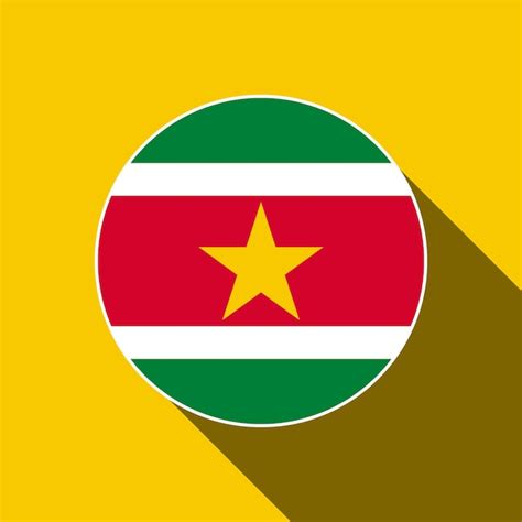 Premium Vector Country Suriname Suriname Flag Vector Illustration