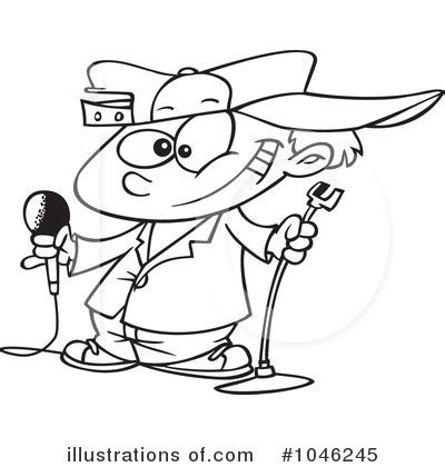 Comedian Clipart #1095422 - Illustration by toonaday