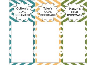 Reading Strategies Goal Bookmarks By Teaching In Room Tpt