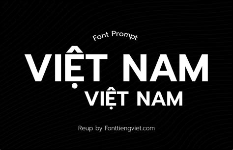 Font Tiếng Việt Việt Hóa Prompt