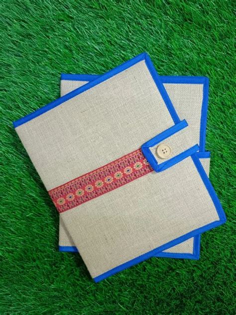 Jute Folders Made With Eco Jute Fabric Multicolor A At Rs Piece