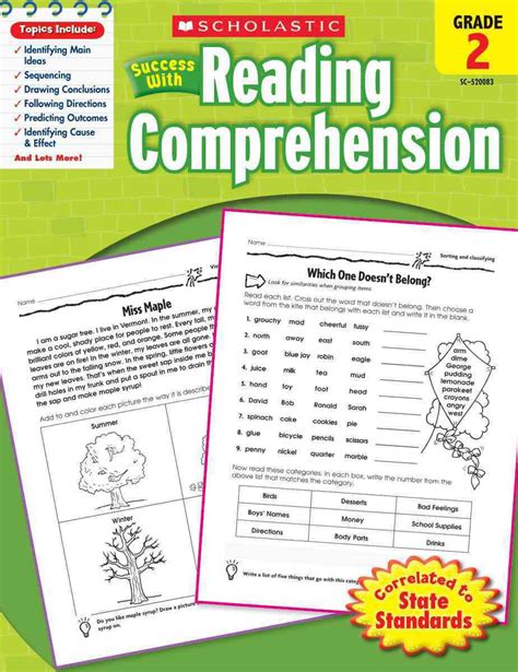 Second Grade Reading Comprehension Books