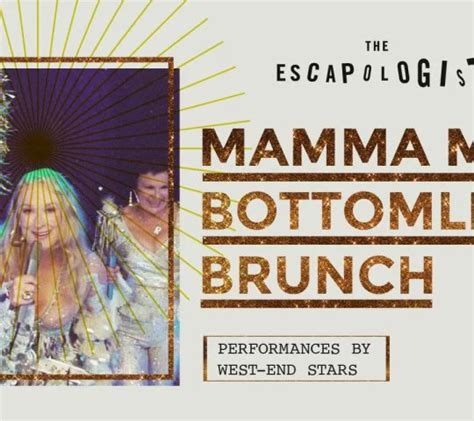 Mamma Mia Bottomless Brunch At The Escapologist Bottomless Brunch