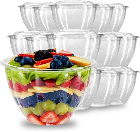 Amazon Dobi Pack Oz Salad To Go Containers Clear