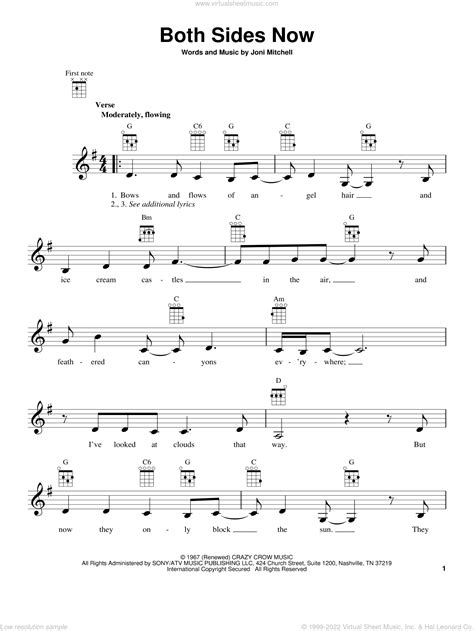 Both Sides Now From The Daily Ukulele Sheet Music PDF