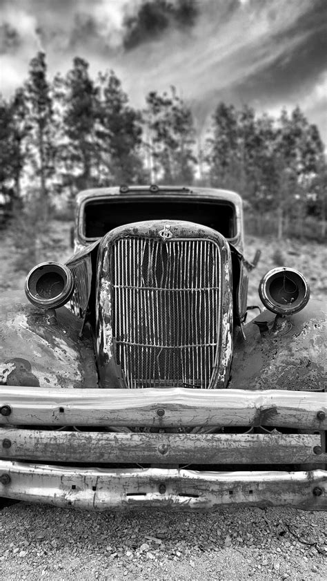 Rustic Black and White Antique Truck Grill - Etsy