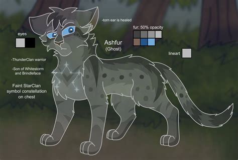 Warriors Design: Ashfur (2022 Ghost) by theDawnmist on DeviantArt