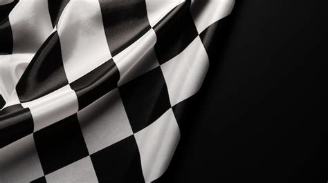 Premium Photo | A black and white checkered fabric with a checkered ...