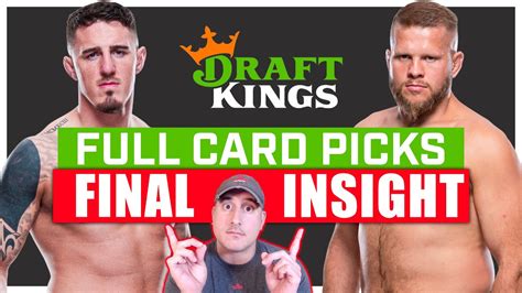 Draftkings Ufc London Aspinall Vs Tybura Full Card Predictions Youtube