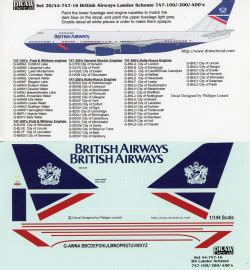 British Airways Boeing Landor Livery Scale