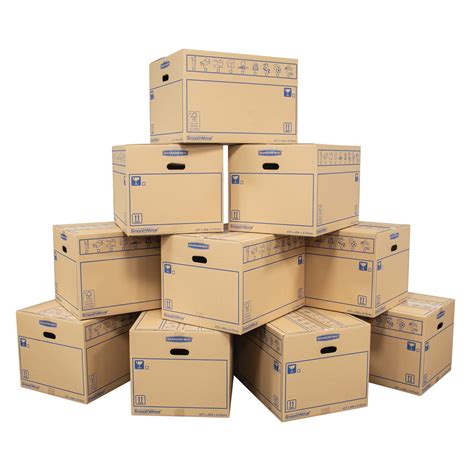 BANKERS BOX 10 SmoothMove Heavy Duty Double Wall Cardboard Moving And