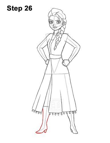 How To Draw Elsa Full Body From Frozen Artofit